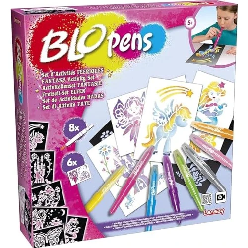 Oferta limitada: Lansay - Blopens - Set De Actividades Mágicas - Rotuladores para Soplar con Plantillas Reutilizables - Set Creativo para Dibujos De Hadas Niños +5 Años - Artística de 10.99 € a 10.99 € (ahorro 0.00%)