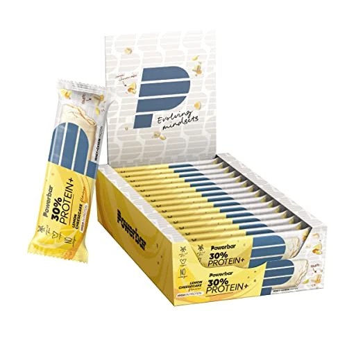 Oferta limitada: PowerBar Protein Plus 30% Lemon Cheesecake 15x55g - Barra de alta Proteína + Suero y Proteína de Caseína de 23.22 EUR a 21.67 EUR (ahorro 6.0%)