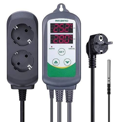 Oferta limitada: Inkbird ITC-308 Termostato Digital 2 Relés Control la Temperatura Rango del Calefacción y Refrigeración para Fabricación de Cerveza, Incubadoras Reptiles, Acuarios de 38.99 € a 38.99 € (ahorro 0.00%)