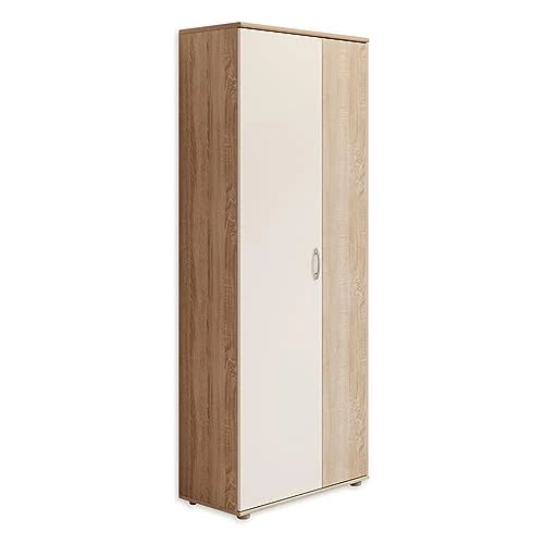 Offerta a tempo: TALENT 3 Scarpiere alte, Rovere Sonoma / Bianco - armadio multiuso versatile con regolabili - 70 x 176 x 35 cm - 33% da 168.99 € a 113.20 €