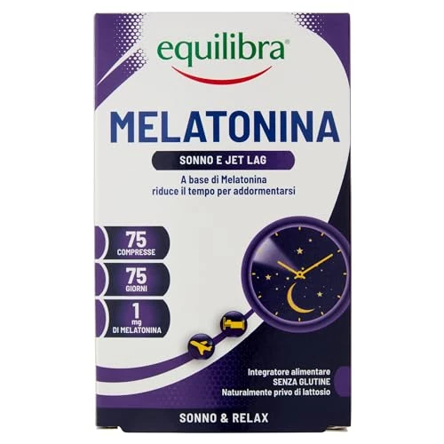 Offerta a tempo: Equilibra Integratori Alimentari - Melatonina - 75 Compresse — 49% da 7,99 € a 4,06 €