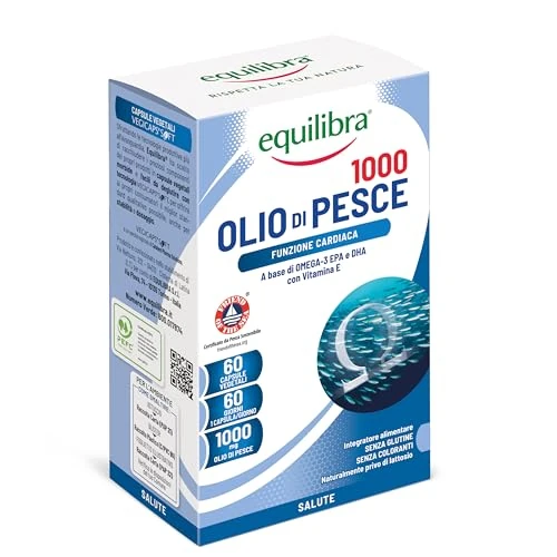Offerta a tempo: equilibra Integratori Alimentari - Olio di Pesce - 60 Capsule — 47% da 14,99 € a 7,95 €