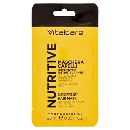 Vitalcare Nutritive - Mascarilla nutritiva y reestructurante para el cabello, 25 ml