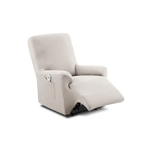 Zeitlich begrenztes Angebot: Textilhome Relaxsesselbezug TEIDE Stretch Sesselschoner Elfenbein dehnbar von 33.99 € auf 33.99 € (0.00% Rabatt)