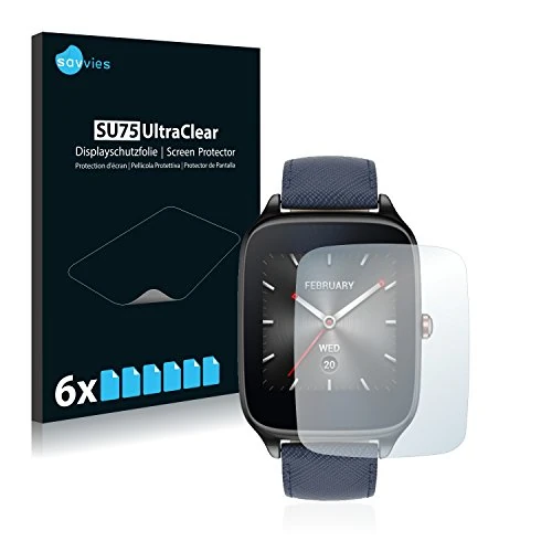 Limited-time offer: Savvies 6 Pack Screen Protector compatible with ASUS ZenWatch 2 1.63" Protection Film Clear from 3.59 GBP to 3.59 GBP (save 0%)