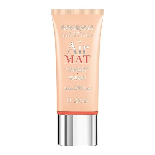 Bourjois - Air Mat Foundation - Fondotinta Liquido Opacizzante a Lunga Tenuta - 04 Rose Ivory - 2.4 g