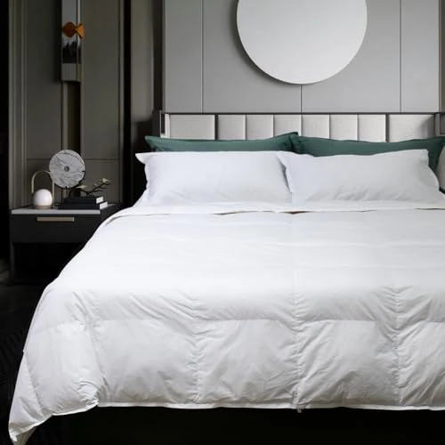 Begrenztes Angebot: Gabel nottetempo, Gänsedaunen-Steppdecke, King Size, 205 x 250 x 3 cm, Weiß von 201.88 EUR auf 201.88 EUR (Rabatt 0%)
