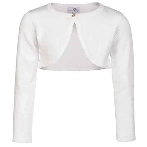 Zeitlich begrenztes Angebot: Happy Girls Mädchen Strickjacke Basic Bolero, Einfarbig, Gr. 146, Weiß (ecru 11) von 28.99 € auf 28.99 € (0.00% Rabatt)