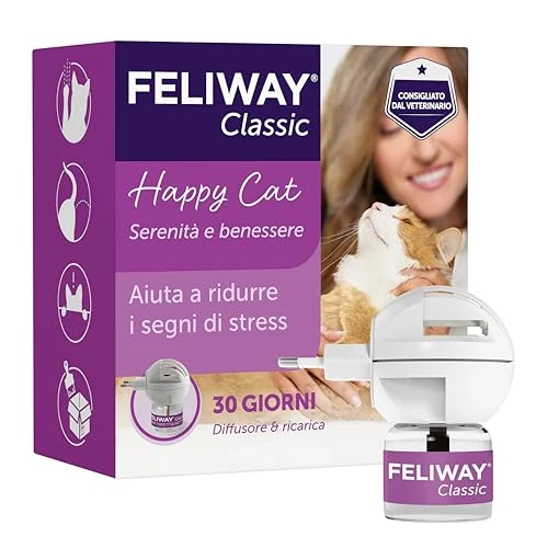 Limited-time offer: FELIWAY Classic Starter Kit - Calming Pheromone Diffuser Kit for Cats, 48ml - Helps Solve Common Signs of Stress in Cats and Kittens, Veterinary Recommended, Clinically Proven from 21.87 GBP to 21.87 GBP (save 0%)