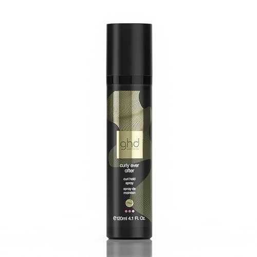 ghd curly ever after - spray profesional para fijar y crear rizos y ondas con plancha de pelo o rizador, 120ml