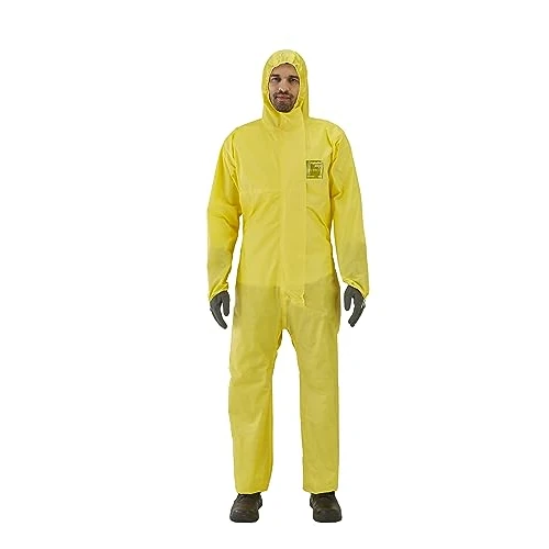 Zeitlich begrenztes Angebot: Ansell AlphaTec 2300 Modell 132, Einweg-Schutzanzug, Chemikalienschutz Typ 3/4/5, Wasserdichter Ganzkörperanzug, Arbeitsoverall in robuster Qualität, Schutzanzug gelb, 1 Stück, Gr. 2XL von 17.99 € auf 12.49 € (31% Rabatt)