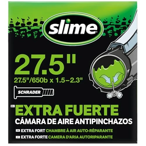 Zeitlich begrenztes Angebot: Slime 30077 Fahrradschlauch mit Slime- Pannendichtmittel, selbstdichtend, vorbeugen und reparieren, Schrader-Ventil, 27.5" x 1.5-2.3" von 5.95 € auf 5.95 € (0.00% Rabatt)