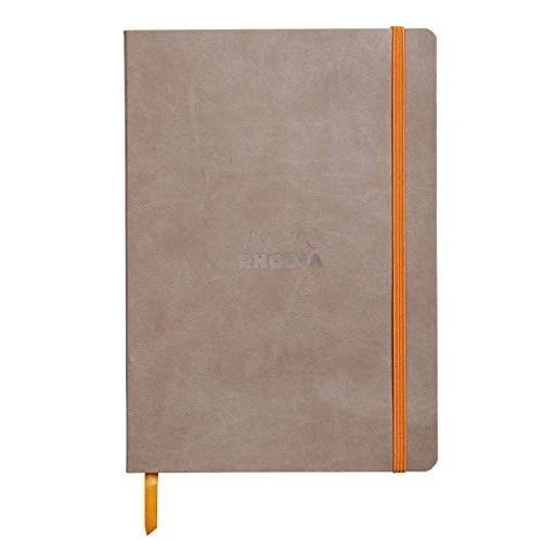 Limited offer: Rhodia Rhodiarama SoftCover Notebook - 80 Lined Sheets - 6 x 8 1/4 - Taupe Cover (117404C) from 30.60 EUR to 30.60 EUR (save 0%)