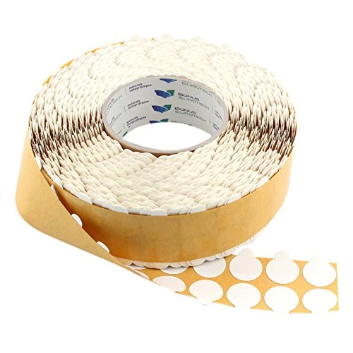 BONUS Eurotech 2XL11.10.0000/022A# Doppelseitigklebrige Räder mit Blatt, Durchmesser 22 mm (500-er Pack)