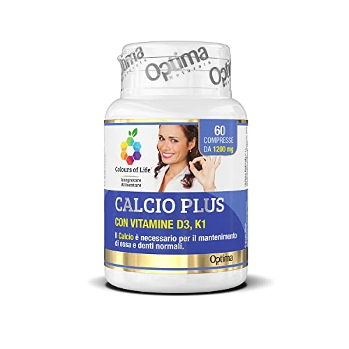 Begrenztes Angebot: Colours of Life Calcium Plus - Calcium-Ergänzung - Knochen- und Zahnerhaltung - glutenfrei und vegan, 60 Tabletten von 15.90 EUR auf 15.90 EUR (Rabatt 0%)