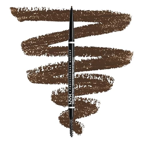 Offerta a tempo: NYX Professional Makeup Matita sopracciglia, Micro Brow Pencil, Due lati con matita automatica e scovolino, Tonalità: Brunette - 45% da 10.90 € a 5.98 €