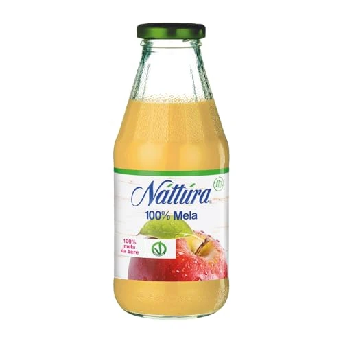 Offerta a tempo: NATTURA Succo di Mela Bio, Succo di Frutta Senza Zucchero con 100% Mele Biologiche, Ricco di Antiossidanti, Vegan, 500 ml - 0% da 3.29 € a 3.29 €