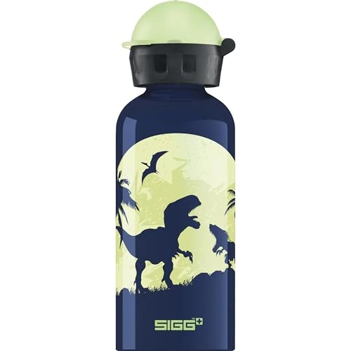 Oferta limitada: SIGG Glow Moon Dinos Cantimplora infantil (0.4 L), botella para niños sin sustancias nocivas y con tapa hermética, cantimplora ligera de aluminio de 17.59 € a 15.40 € (ahorro 12%)