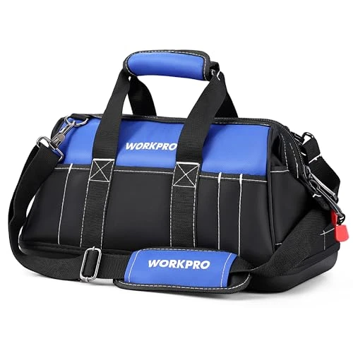 Limited-time offer: WORKPRO 40 MM Wide Mouth Tool Bag with Waterproof Molded Base from 20.99 £ to 15.19 £ (save 28%)