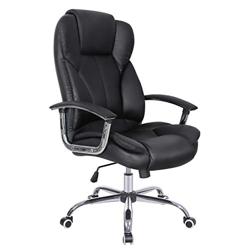 Offerta a tempo: SONGMICS Sedia da Ufficio con Sedile Largo, Design Ergonomico - 0.00% da 106.24 € a 106.24 €