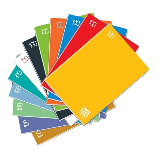 Blasetti One Color - Quaderno formato A4, Maxi quaderni con Jolly Page, Confezione da 10 pezzi, Carta da 100gr, Copertina monocromatica - Rigatura 0A