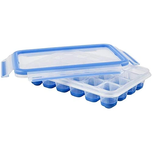 Zeitlich begrenztes Angebot: EMSA Clip & Close Frischhaltedose, Eiswürfelform, 22,6 x 16,5 x 4,9 cm, flexibler Boden, Aufbewahrungsbox, 100 Prozent dicht, spülmaschinen-, gefrier-, mikrowellenfest, Blau, Made in Germany, 514549 von 14.49 € auf 8.99 € (38%