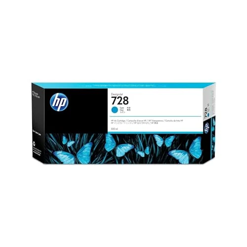 Limited offer: HP 728 Cyan 300-ml Genuine Ink Cartridge (F9K17A) for DesignJet T830 MFP & T730 Large Format Plotter Printers from 256.98 EUR to 193.77 EUR (save 25%)