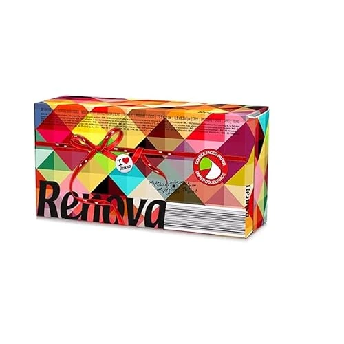 Renova Two Colour Facial tissues, Pack of 80 tissues