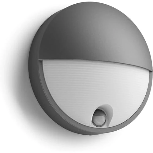 Oferta limitada: Philips myGarden Capricorn - Aplique con sensor de movimiento, iluminación exterior, 6 W, corriente alterna, LED, aluminio, diseño moderno, blanco cálido, color antracita de 47.56 € a 45.87 € (ahorro 4%)