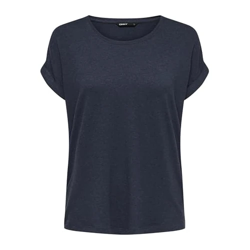 Only Onlmoster S/S O-neck Top Noos Jrs Camiseta, Azul (Navy Blazer), M para Mujer