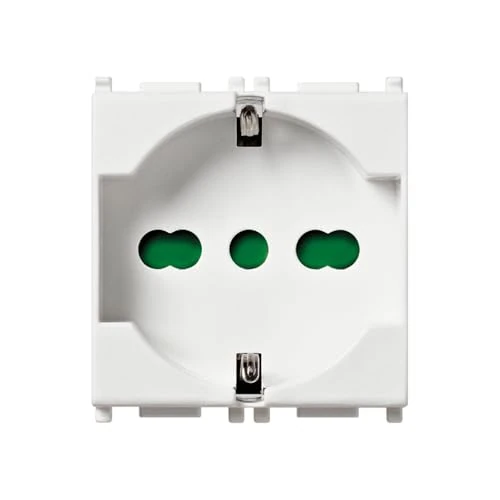 Offerta a tempo: Vimar Presa 2Pcon T 16A Universale, Bianco - 37% da 13.50 € a 8.45 €