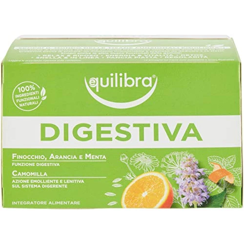 Offerta a tempo: equilibra Integratori Alimentari, Tisana 100% Ingredienti Funzionali per la Funzione Digestiva — 33% da 2,99 € a 1,99 €