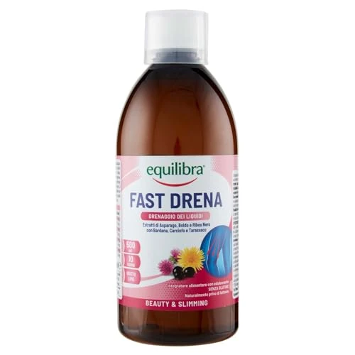 Offerta a tempo: equilibra Integratori Alimentari - Fast Drena - Integratore a Base di Estratti Vegetali per il Drenaggio dei Liquidi - 500ml — 51% da 6,99 € a 3,45 €