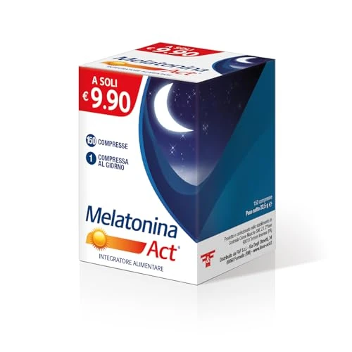Offerta a tempo: ACT Melatonina - 150 Compresse — 37% da 9,90 € a 6,20 €