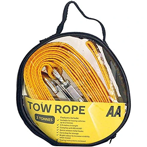 Limited-time offer: AA 2T 3.5 m Tow Rope AA6189 – Yellow Strap-Style Towing Belt for Car Breakdowns Other Vehicles up to 2 Tonnes from 8.95 GBP to 8.95 GBP (save 0%)