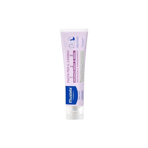 Mustela Luierpasta, luiercrème met Avocado Perseose BIO, dagelijks gebruik voor baby's en kinderen - voorkomt, verzacht en verlicht roodheid, 98% natuurlijke ingrediënten (50ml)