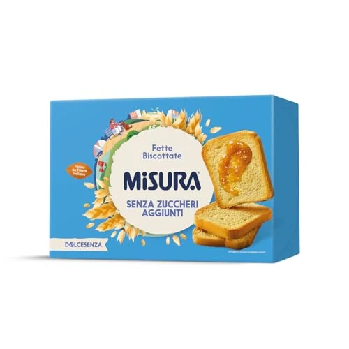Offerta a tempo: Misura Fette Biscottate Dolcesenza | Senza Zuccheri Aggiunti | Confezione da 320 grammi - 37% da 1.89 € a 1.19 €