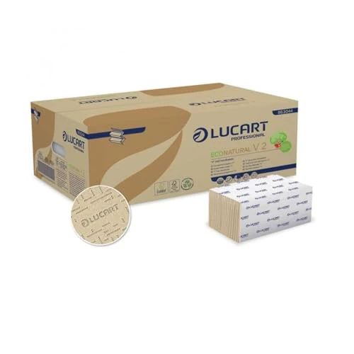 Limited offer: Lucart Lucart Interleaved Hand Towels -V-Recycled Econatural -21x21cm- 2-Ply -190fg-863044 (conf. 20) from 32.45 EUR to 26.00 EUR (save 20%)