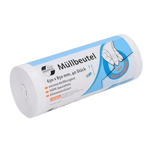 Oferta limitada: DEISS UNIVERSAL PLUS Bolsas de basura 80 L, blancas, 40 sacos/rollo, HDPE | 630 x 850 mm; Bolsas para residuos muy ligeros y papel de manos, con Easy Opener; 46928 de 2.88 € a 2.88 € (ahorro 0.00%)