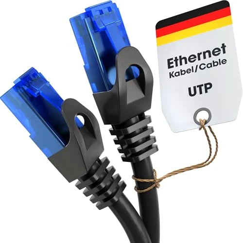 Oferta limitada: KabelDirekt – Cable Ethernet 10Gbit/s – 5m, negro de 8.99 € a 8.49 € (ahorro 6%)