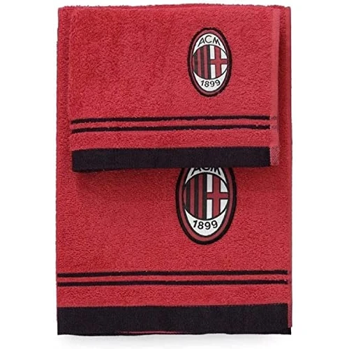 Begrenztes Angebot: AC Milan Set Handtuch und Gästehandtuch Frottier, 100% Baumwolle, Rot/Schwarz, 100 x 60 x 1 cm von 18.05 EUR auf 18.05 EUR (Rabatt 0%)
