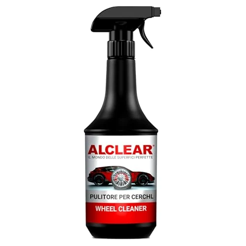 ALCLEAR 721FR Velgenreiniger met kleurindicator, zuurvrij en materiaalvriendelijk, verwijdert remstof en vliegroest, 1000 ml, voor aluminium en stalen velgen, paars kleureffect, auto-onderhoud, Made