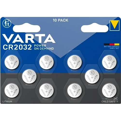 Offerta a tempo: Varta 6032201401 CR2032 Pila a Bottone al Litio, Professionale, 10 batterie - 0.00% da 11.99 € a 11.99 €