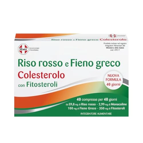 Integratore Alimentare A Base Di Fitosteroli E Riso Rosso Per Il Controllo Del Colesterolo