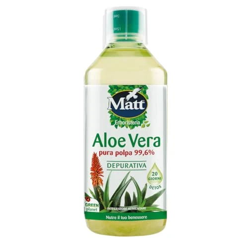 Begrenztes Angebot: Aloe Vera Puro Succo Con Polpa Ad Azione Depurativa - 1000 ml von 19.95 EUR auf 14.16 EUR (Rabatt 29%)