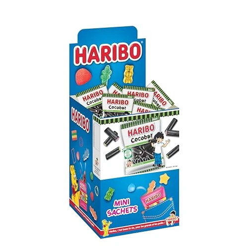 Offerta a tempo: Haribo Mini Cocobat, Caramelle Gommose Ripiene, Gusto Liquirizia, Ideali Per Feste - 30 Bustine Da 40gr [1200gr] - 31% da 12.89 € a 8.84 €