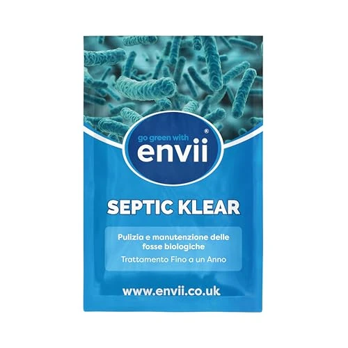 Offre limitée : Envii Septic Klear - Produit Fosse Septique Entretien - Activateur Fosse Septique à Base d'Enzymes et Bactéries – 12 Mois de Traitement de 22.99 € à 22.99 € (0.00% de remise)