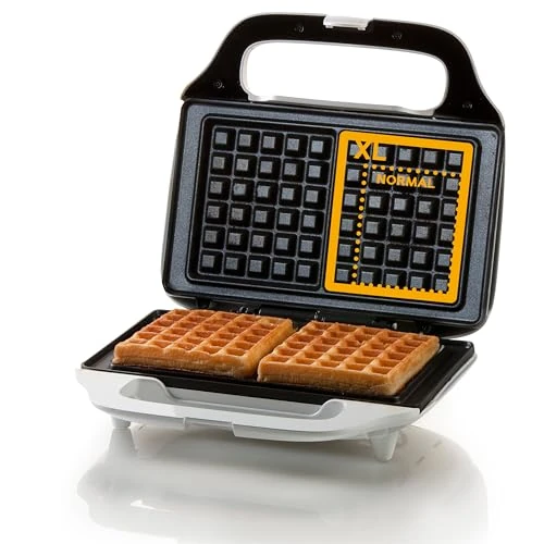 Begrenztes Angebot: DOMO DO9133W Waffeleisen XL - Waffelautomat für quadratische XL Waffeln 5x6 cm - 900W - Weiß von 37.29 EUR auf 37.29 EUR (Rabatt 0%)
