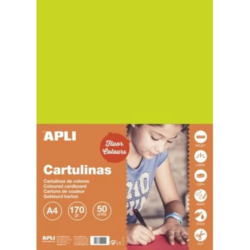 Oferta limitada: APLI 14249 - Cartulina verde fluorescente A4 170 g 50 hojas de 6.02 € a 6.02 € (ahorro 0.00%)
