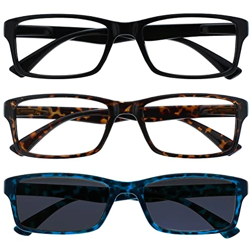 Uv Reader Czarny Brązowy Żółw Czytelniki Z Niebieski Słońce Czytnik Wartość 3 Paczka Mężczyźni Kobiety Uvsr3092 +3,00-88 Gr